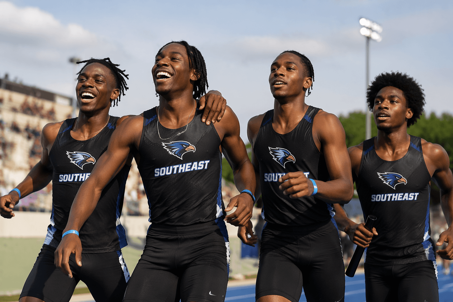 Southeast Alamance boys win state title in 400-meter relay