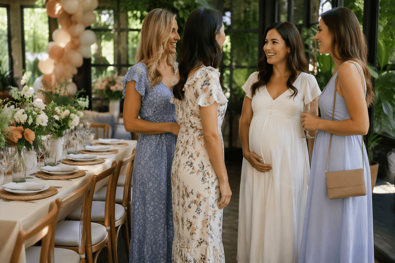 Baby shower dresses, how guests balance style, comfort and etiquette
