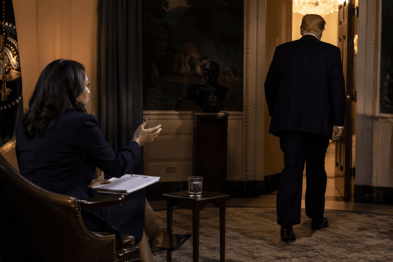 Trump walks out of Meet the Press interview after election clash