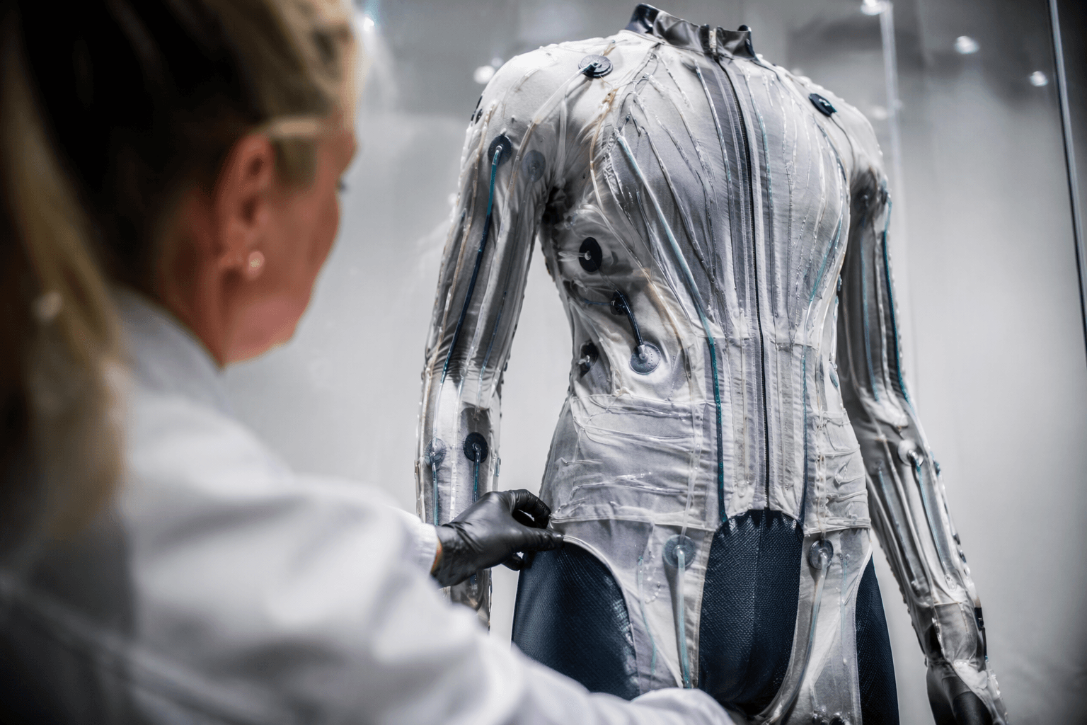 Axiom and Prada reveal cooling layer for Artemis IV moon suits