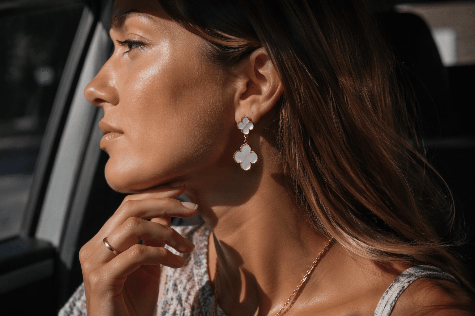Nordstrom Rack slashes mother-of-pearl clover earrings to $18