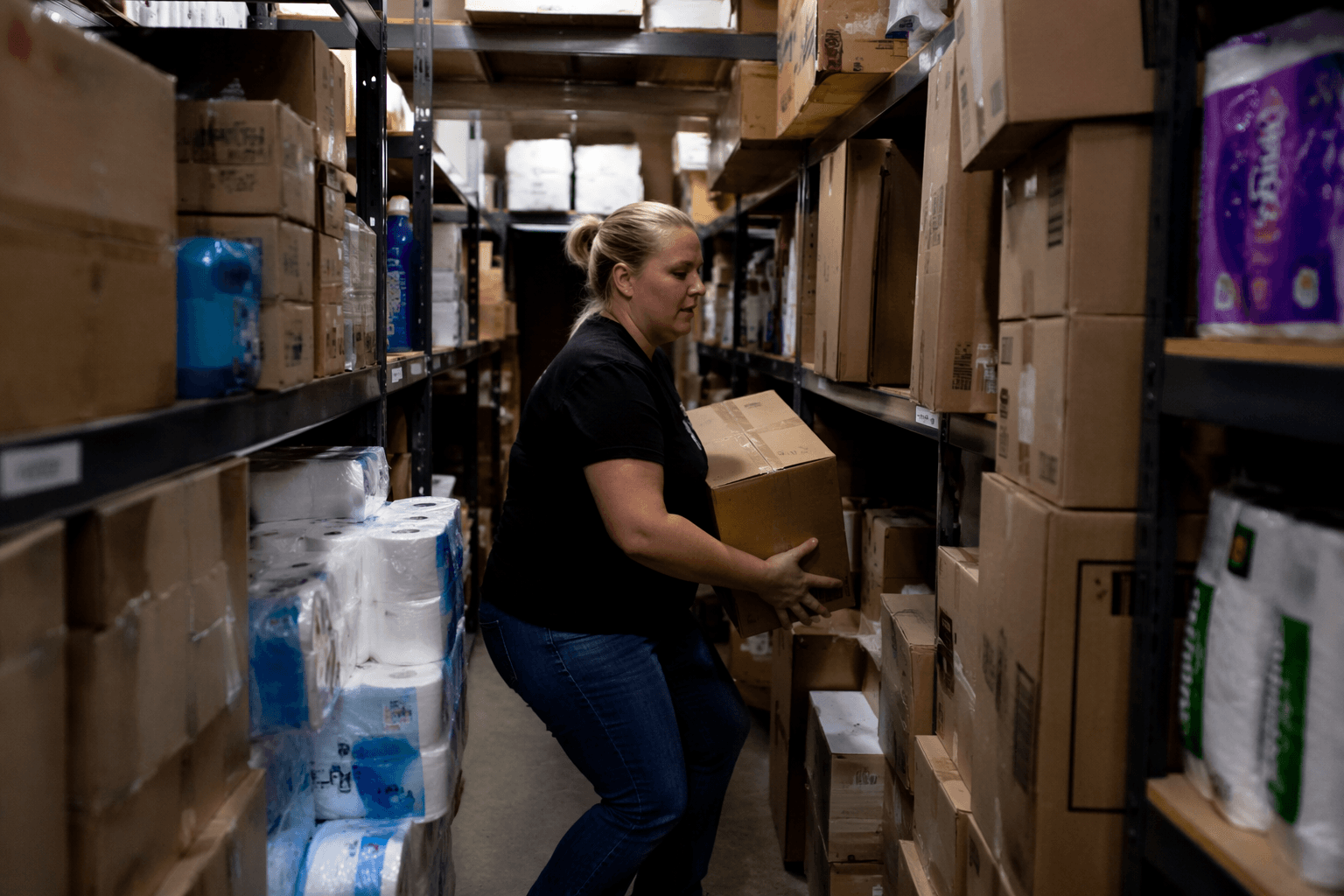 OSHA warns cramped stockroom stacking can strain Dollar General workers