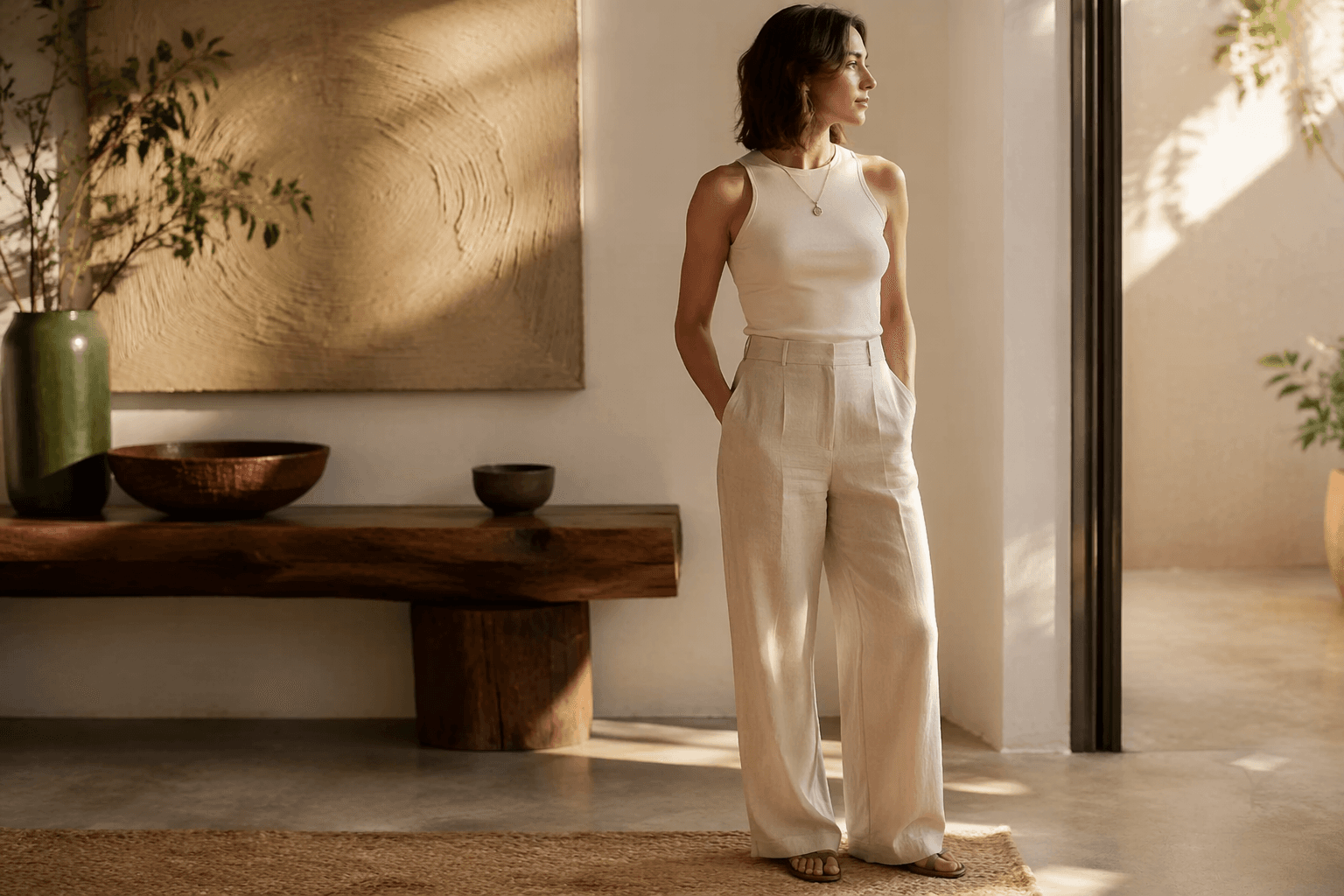 Marie Claire names Reformation’s Olina as the best petite linen pants
