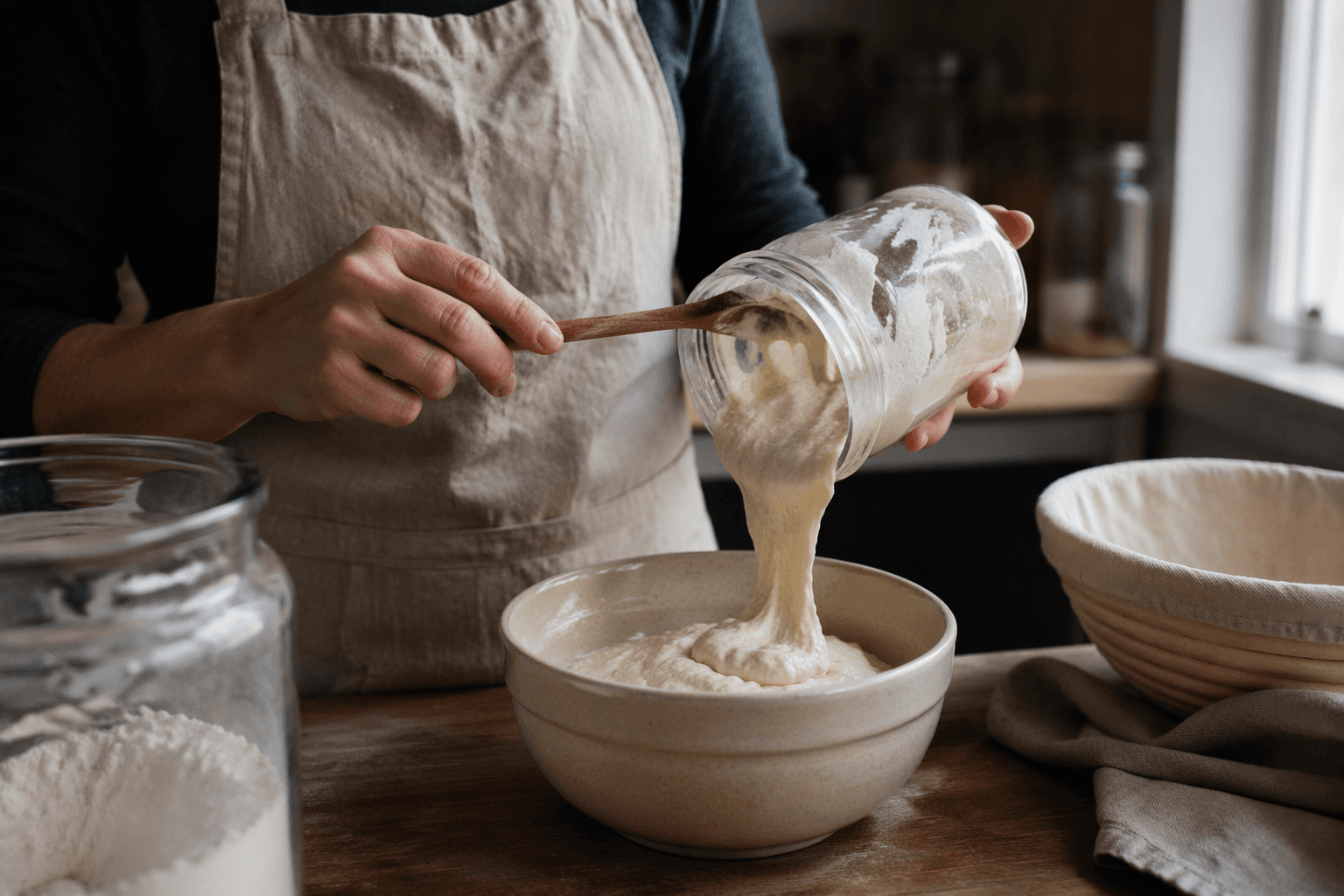what sourdough discard is, and why bakers remove it