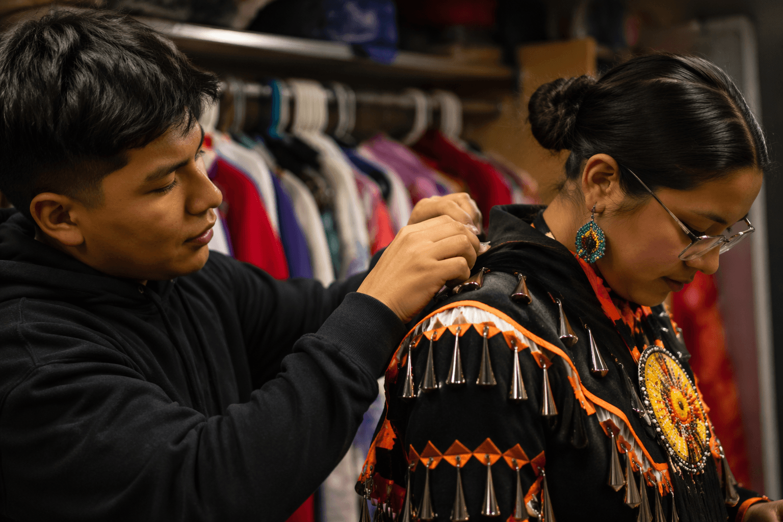 Menominee schools open regalia closets to support student participation