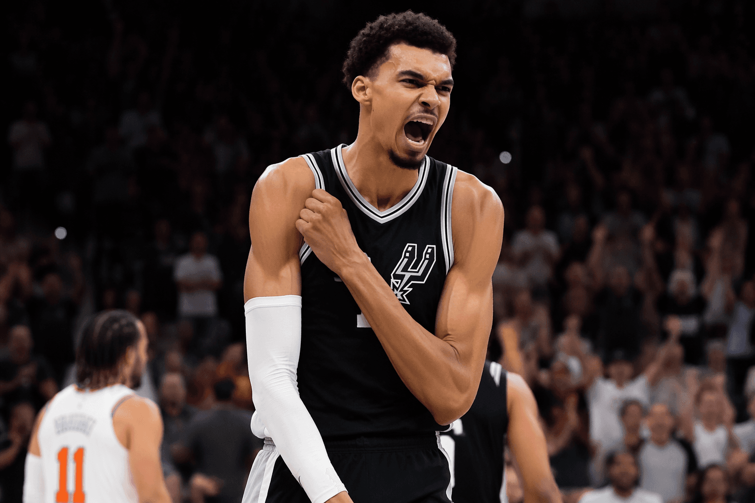 Wembanyama powers Spurs past Knicks, cuts NBA Finals to 2-1