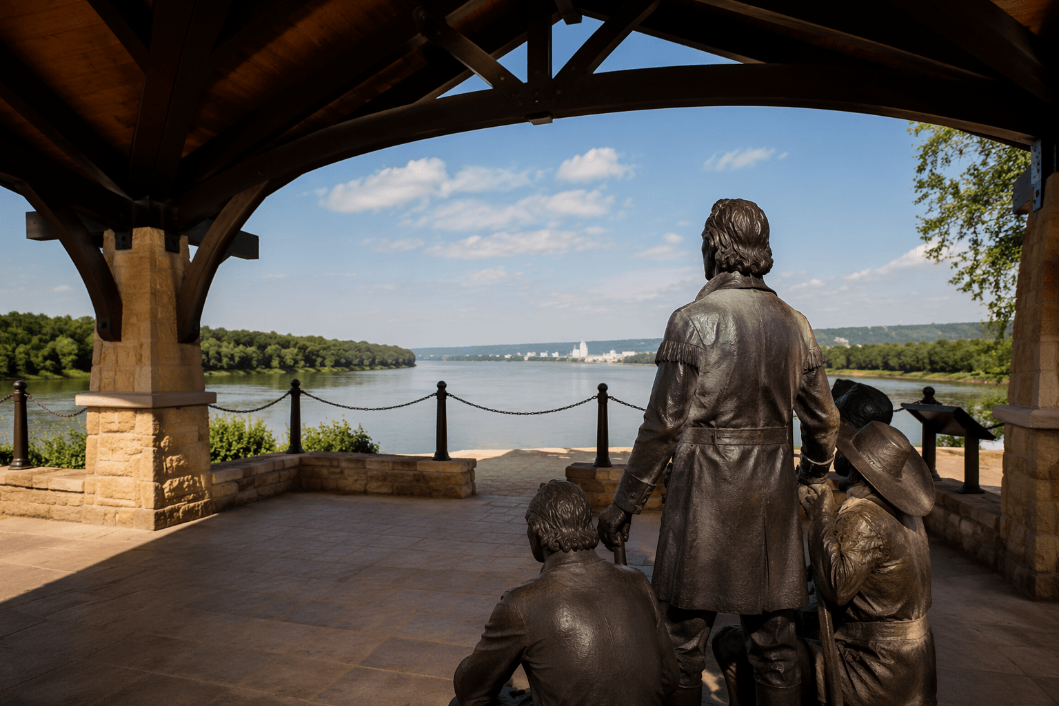 Atchison riverfront pavilion marks Lewis and Clark campsite