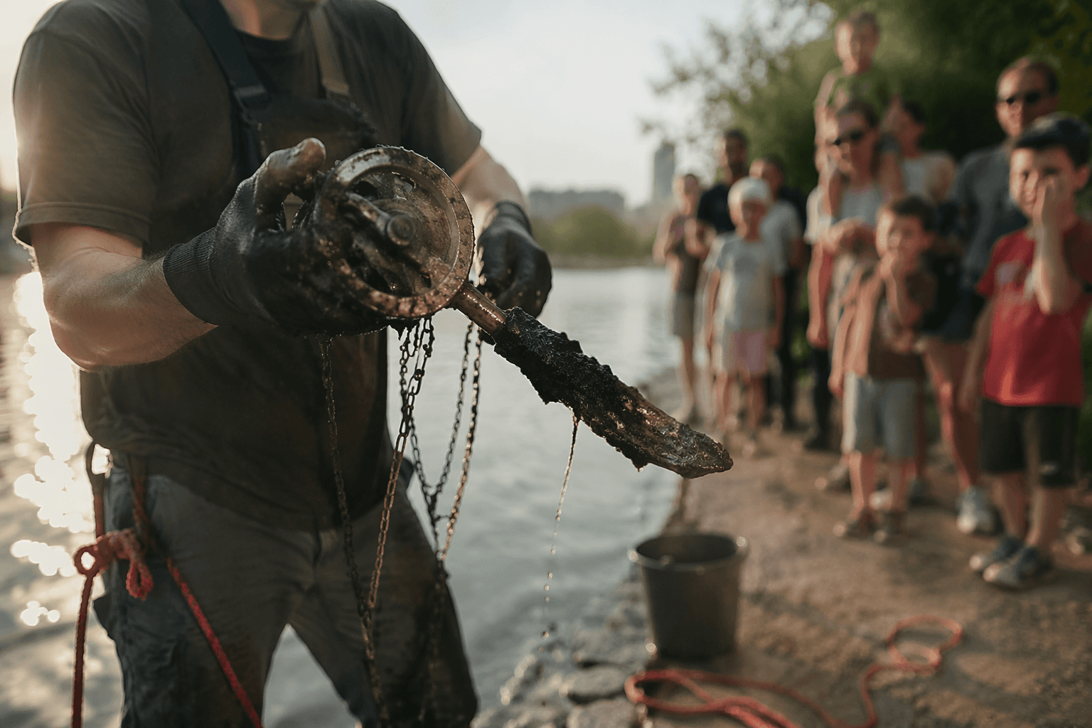 Magnet fishing outing sparks a chain reaction of kindness