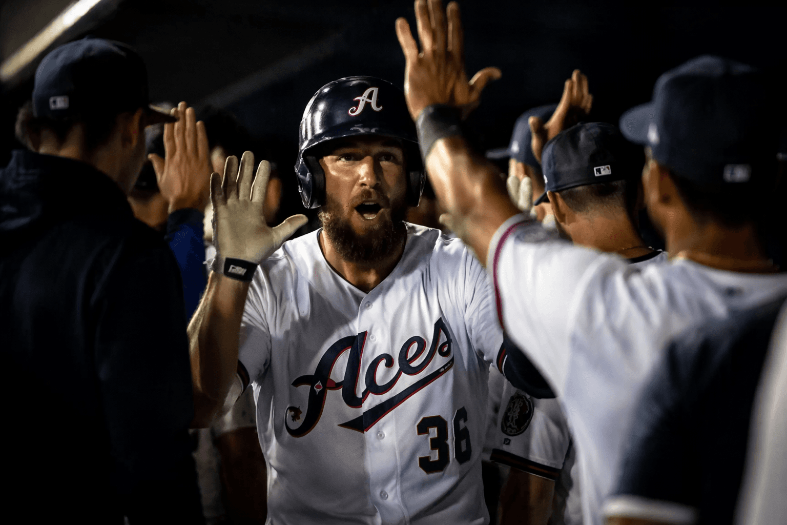 Aces offense erupts in Silver State Series, nearly earns split