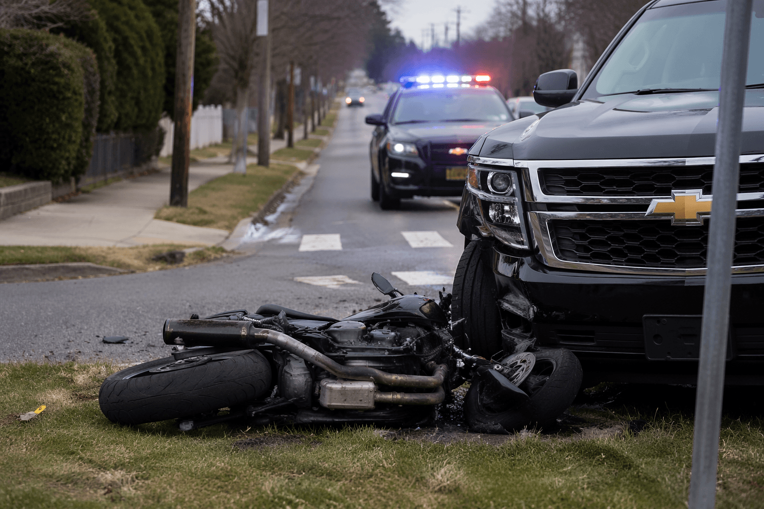 Bay Shore motorcyclist seriously injured in Islip crash, police say