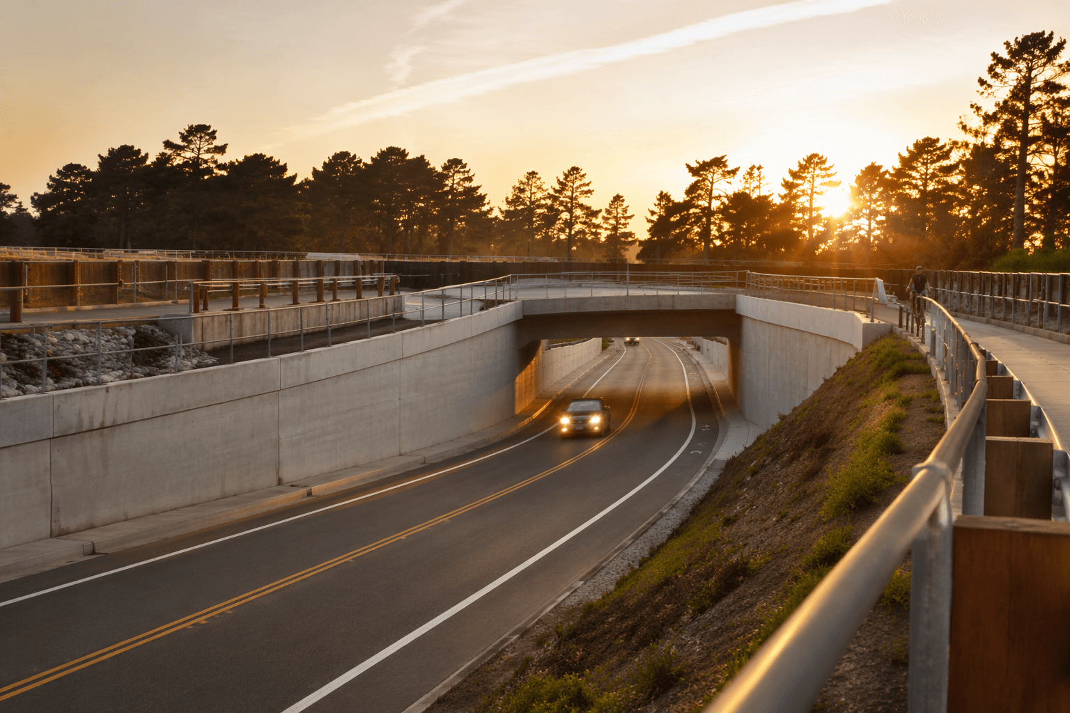Caltrans opens Indianola undercrossing, major safety upgrade for U.S. 101 corridor