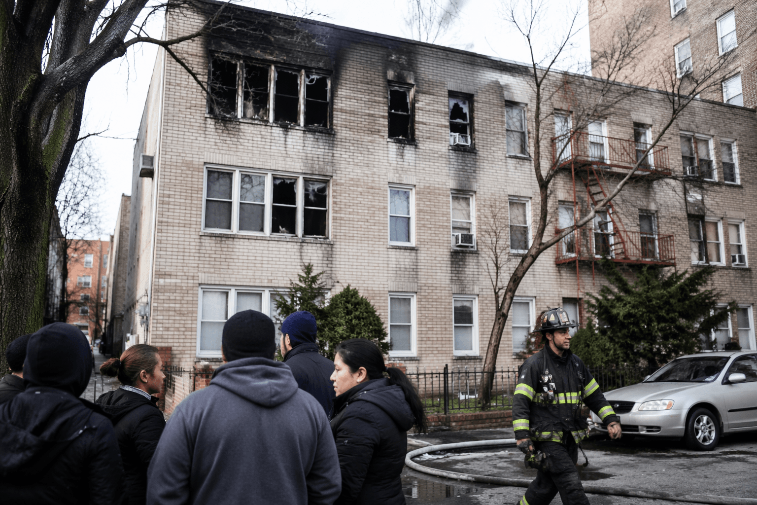Fire damages East Riverdale apartment building, displaces 12 people