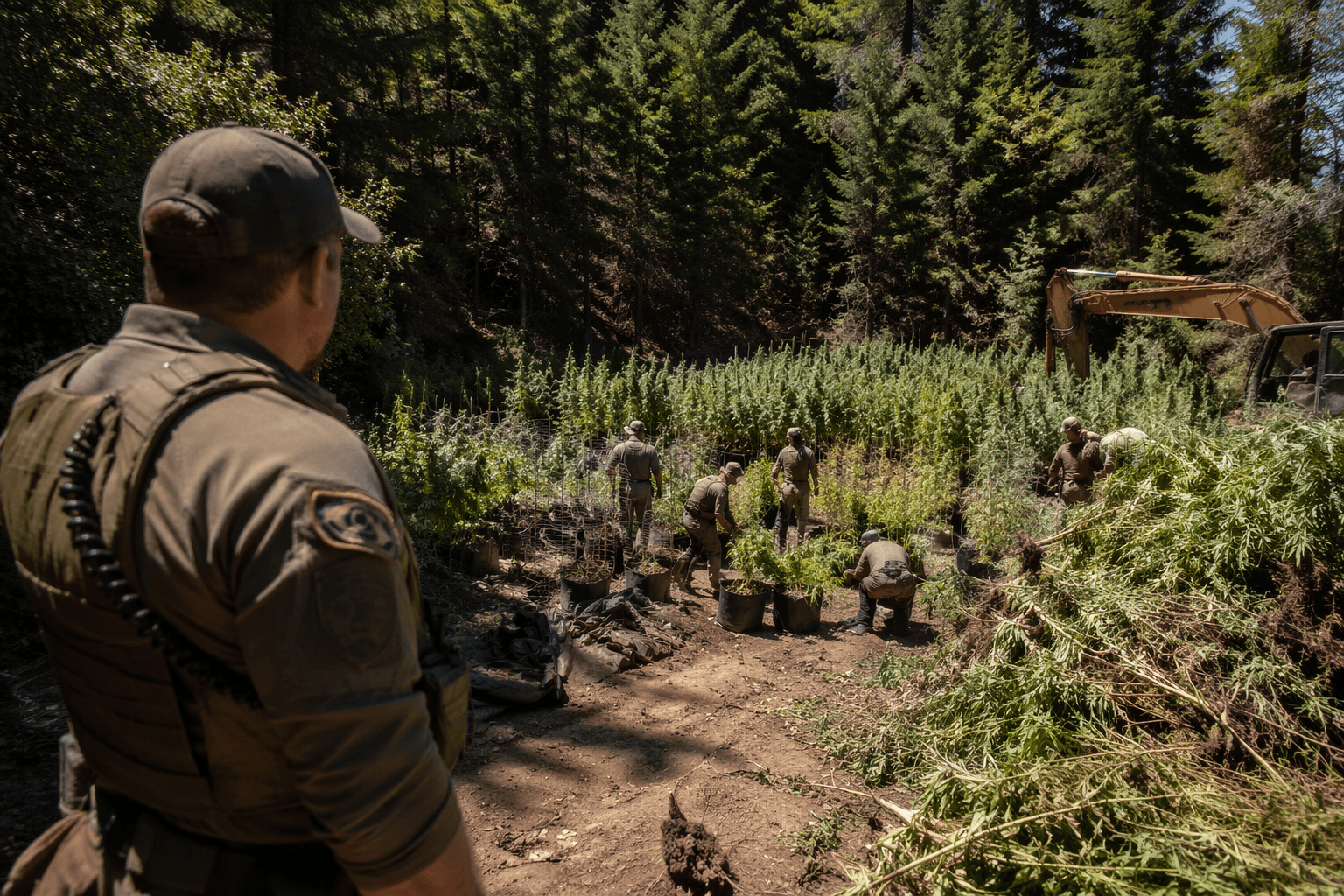 Garberville raid yields three arrests, nearly 3,000 marijuana plants destroyed
