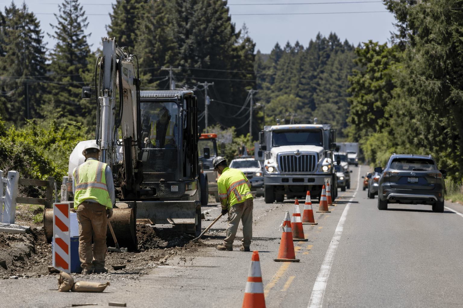 County road work begins in Bridgeville, Arcata Bottom, Blue Lake areas