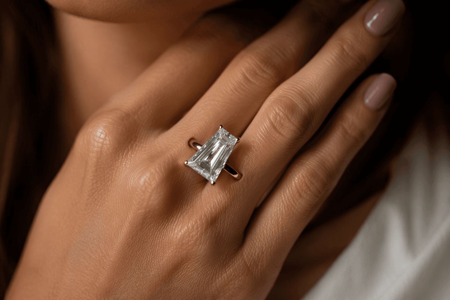 Trapeze-cut diamonds find fresh appeal in geometric jewelry designs