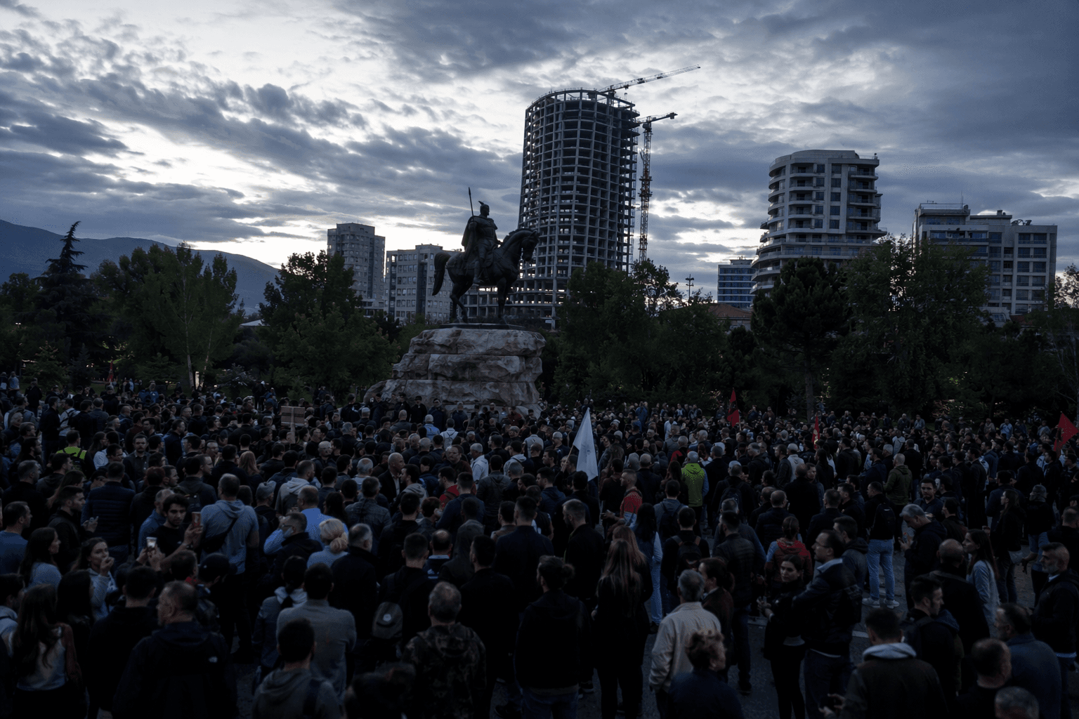Thousands protest Kushner-backed resort plan in Tirana, Albania