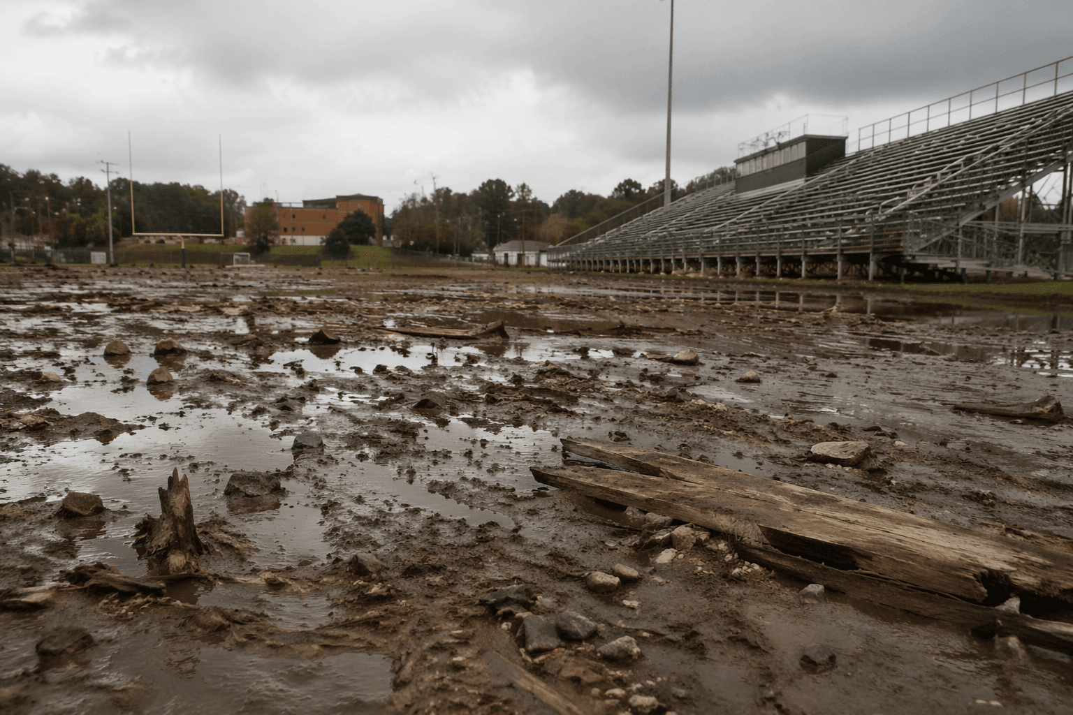 McDowell schools seek bids to repair flood-damaged Southside football field