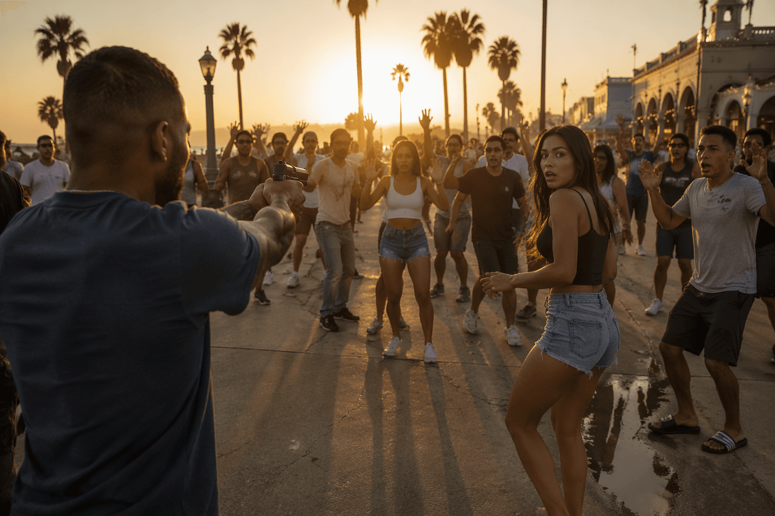 Crowd Mod makes GTA V bystanders react to drawn weapons