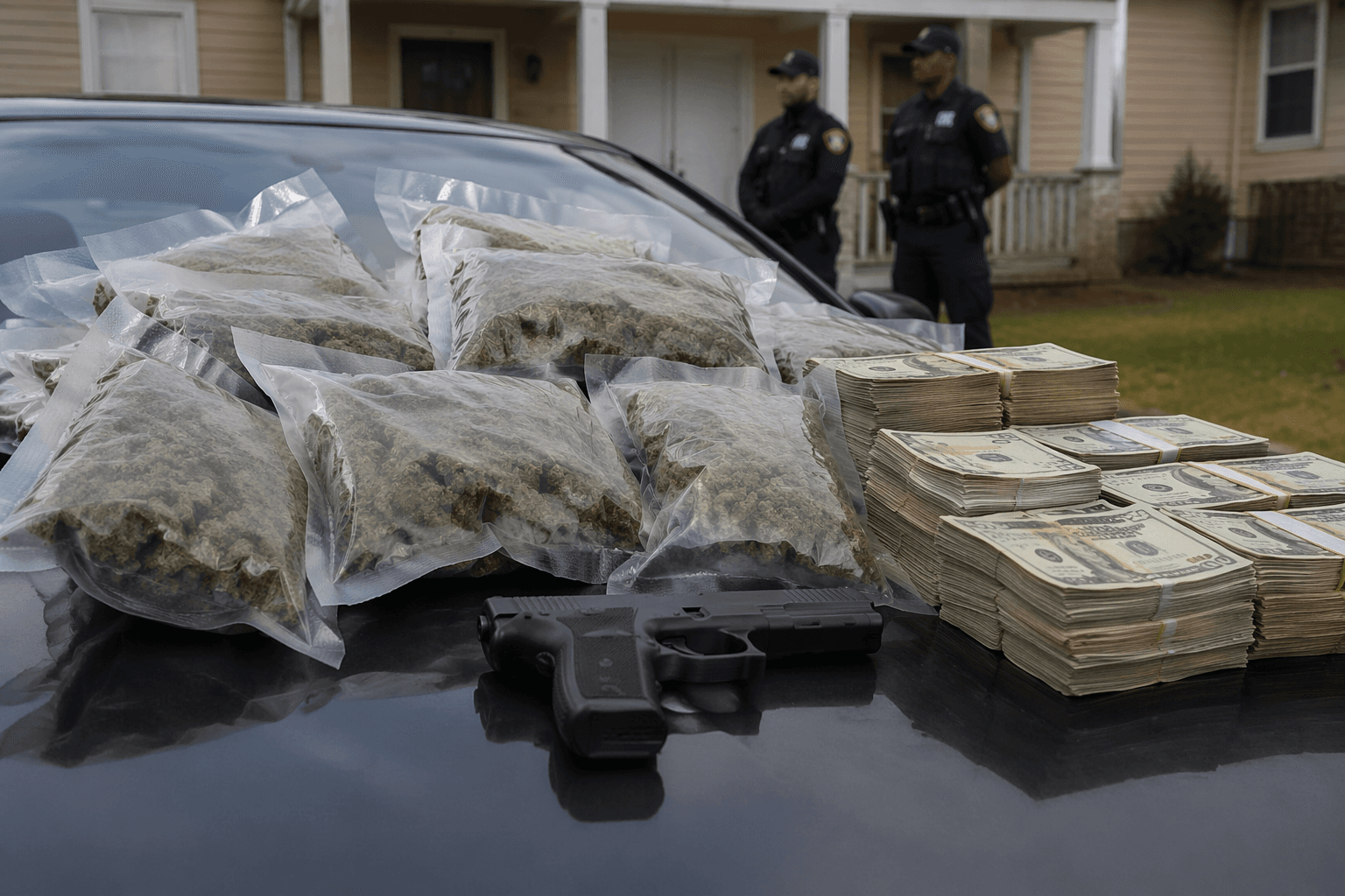 Guilford County deputies seize drugs, cash and gun in Greensboro raid