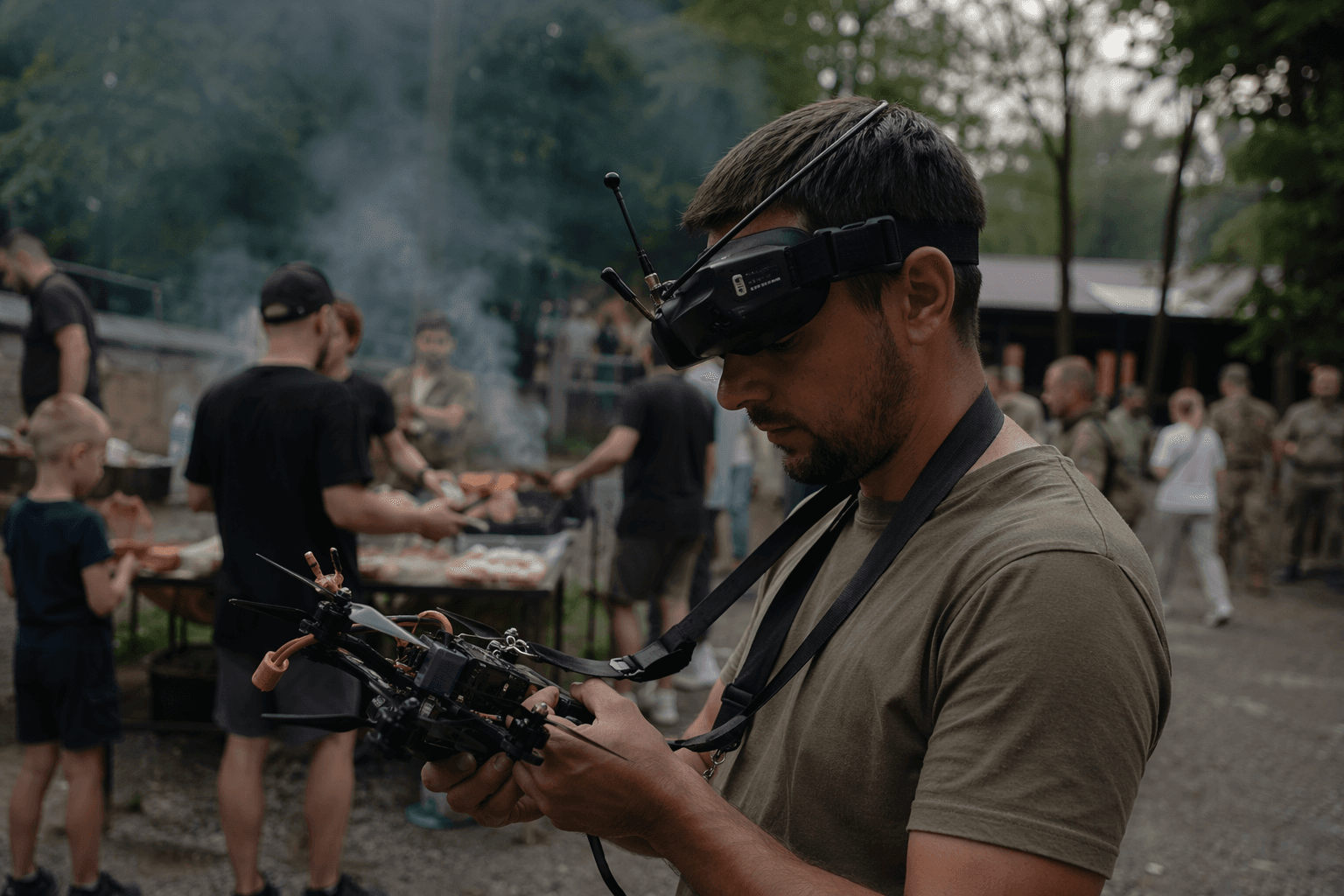 Ukraine’s drone pilots compete in wartime festival in Truskavets