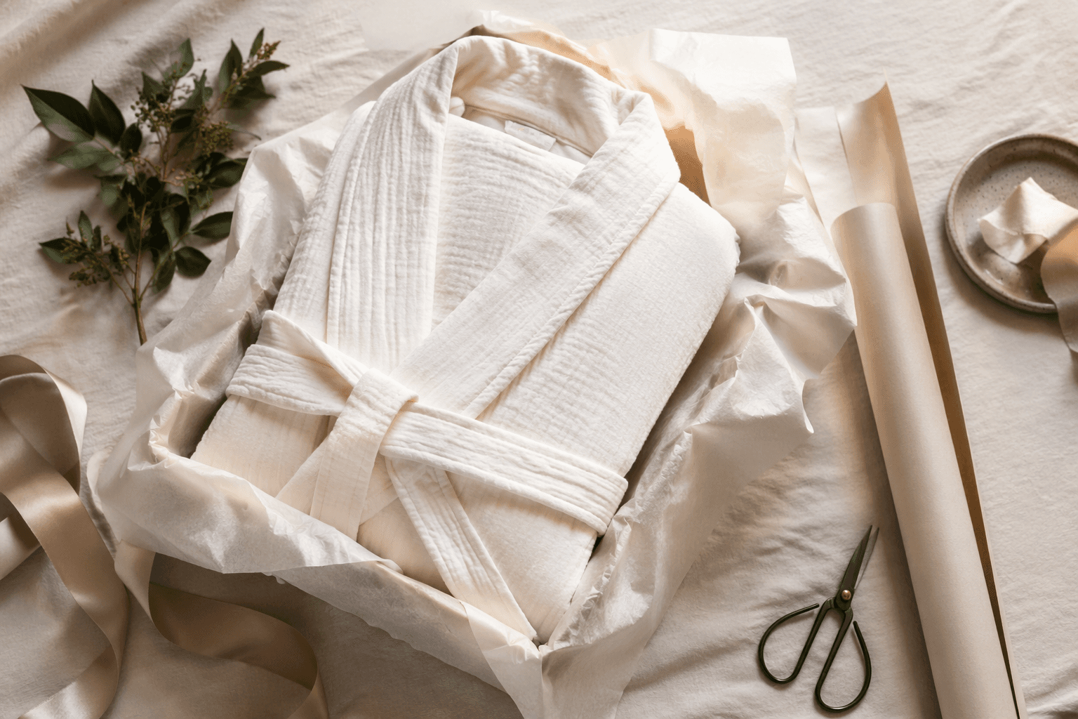 soft organic cotton robes make practical self-care gifts