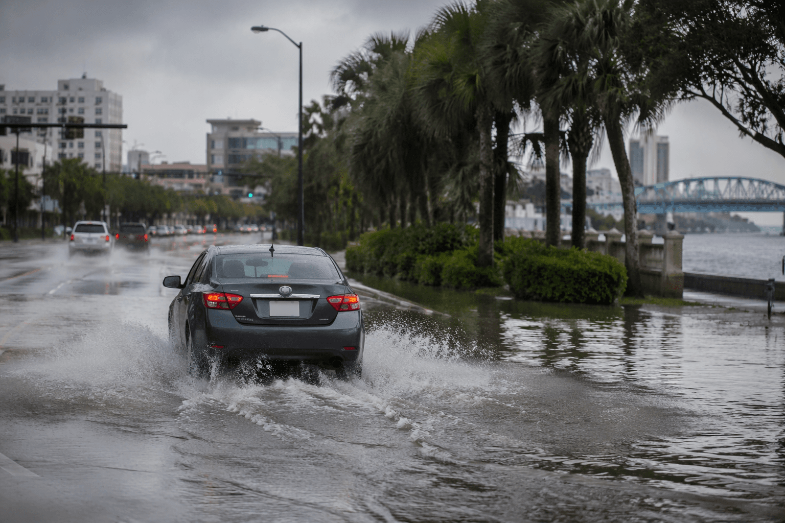 Jacksonville soaked by near historic rain, more storms possible tonight