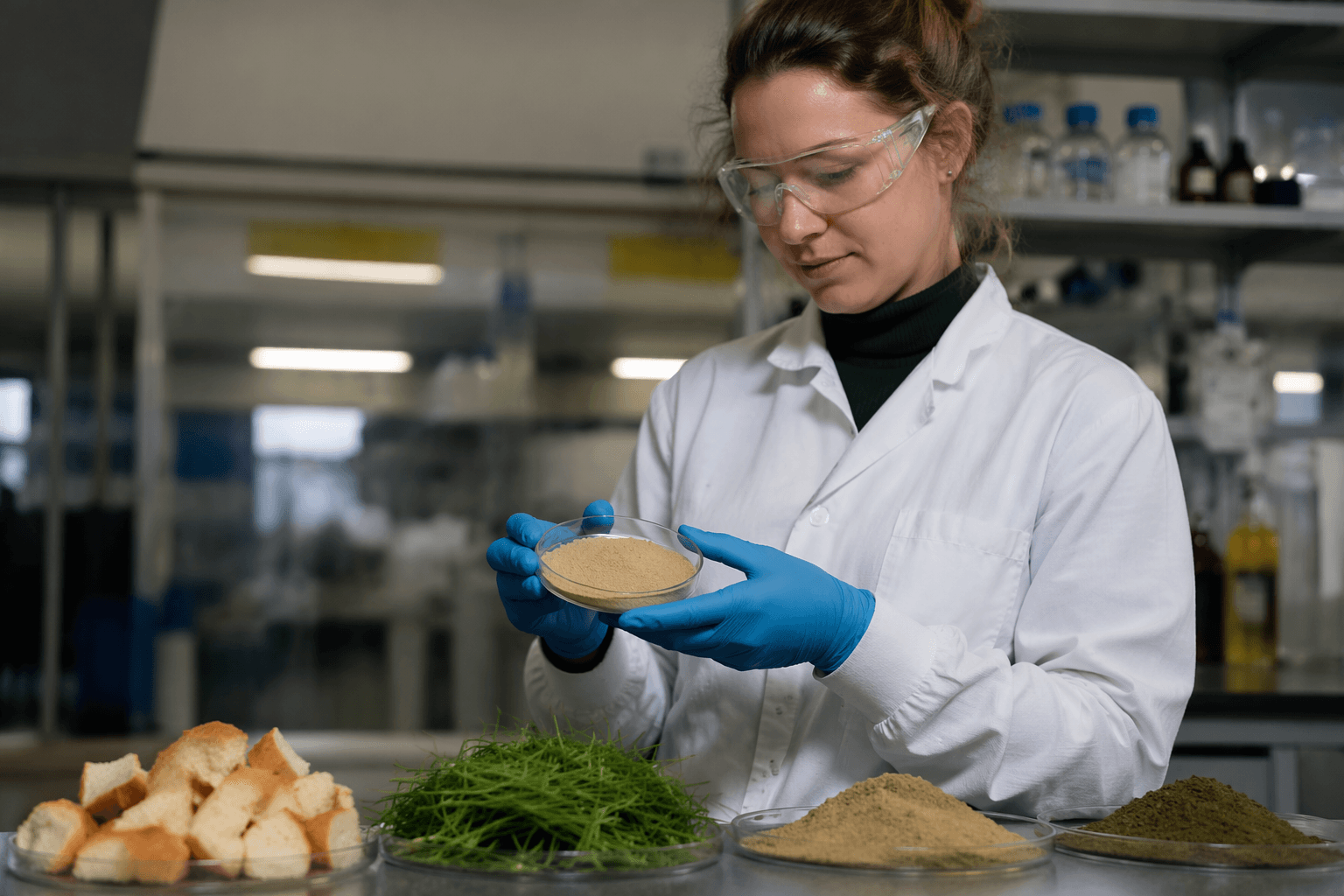 Wales researchers turn bread crusts and grass into protein powder