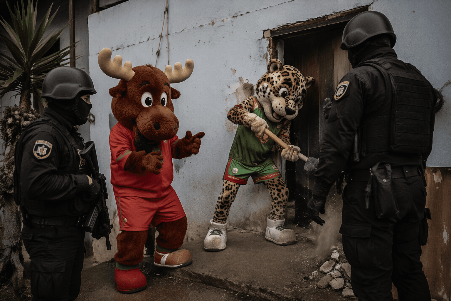 Peruvian police dress as World Cup mascots in Lima raid, arrest suspect