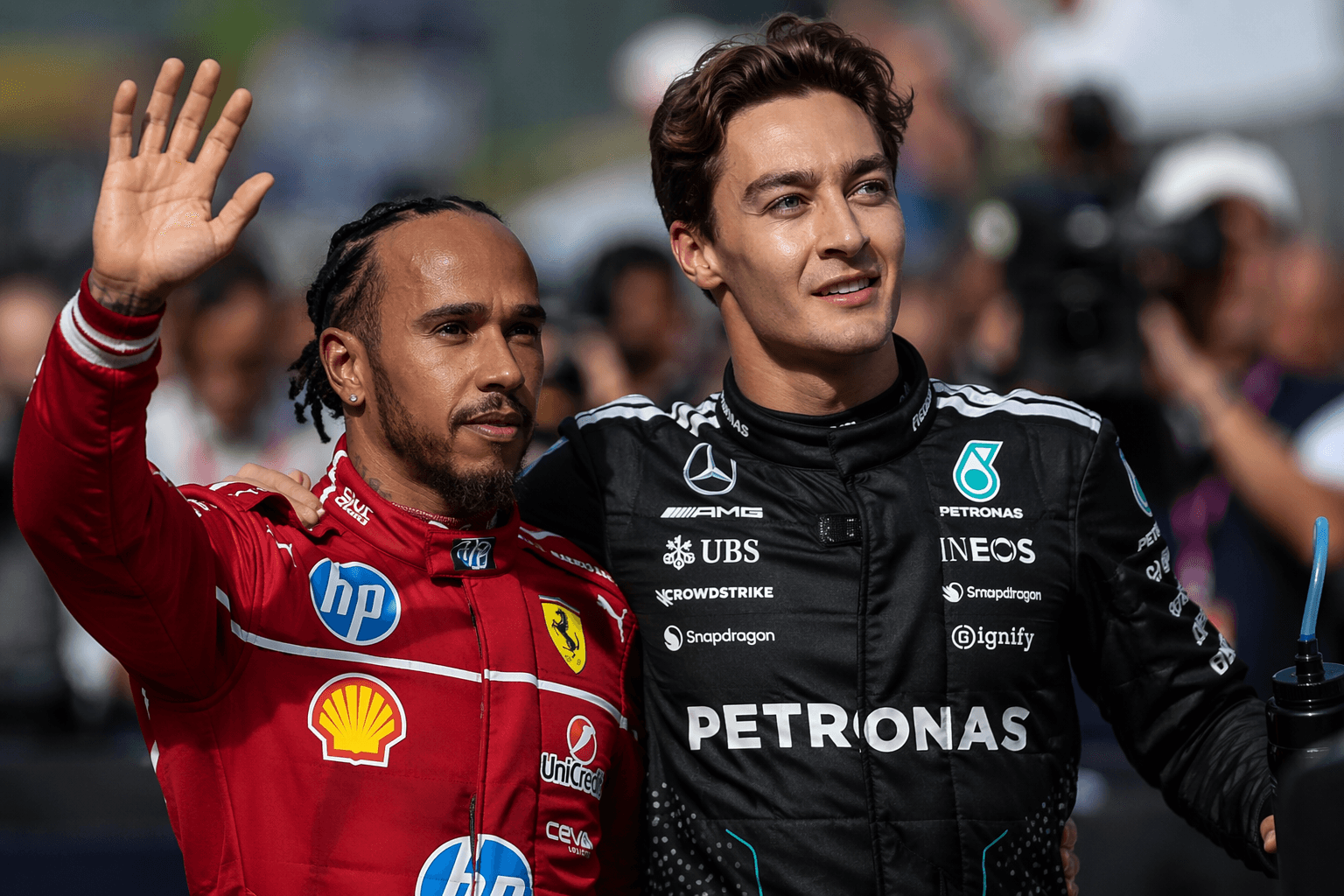 Hamilton and Russell lock out front row in Barcelona Grand Prix
