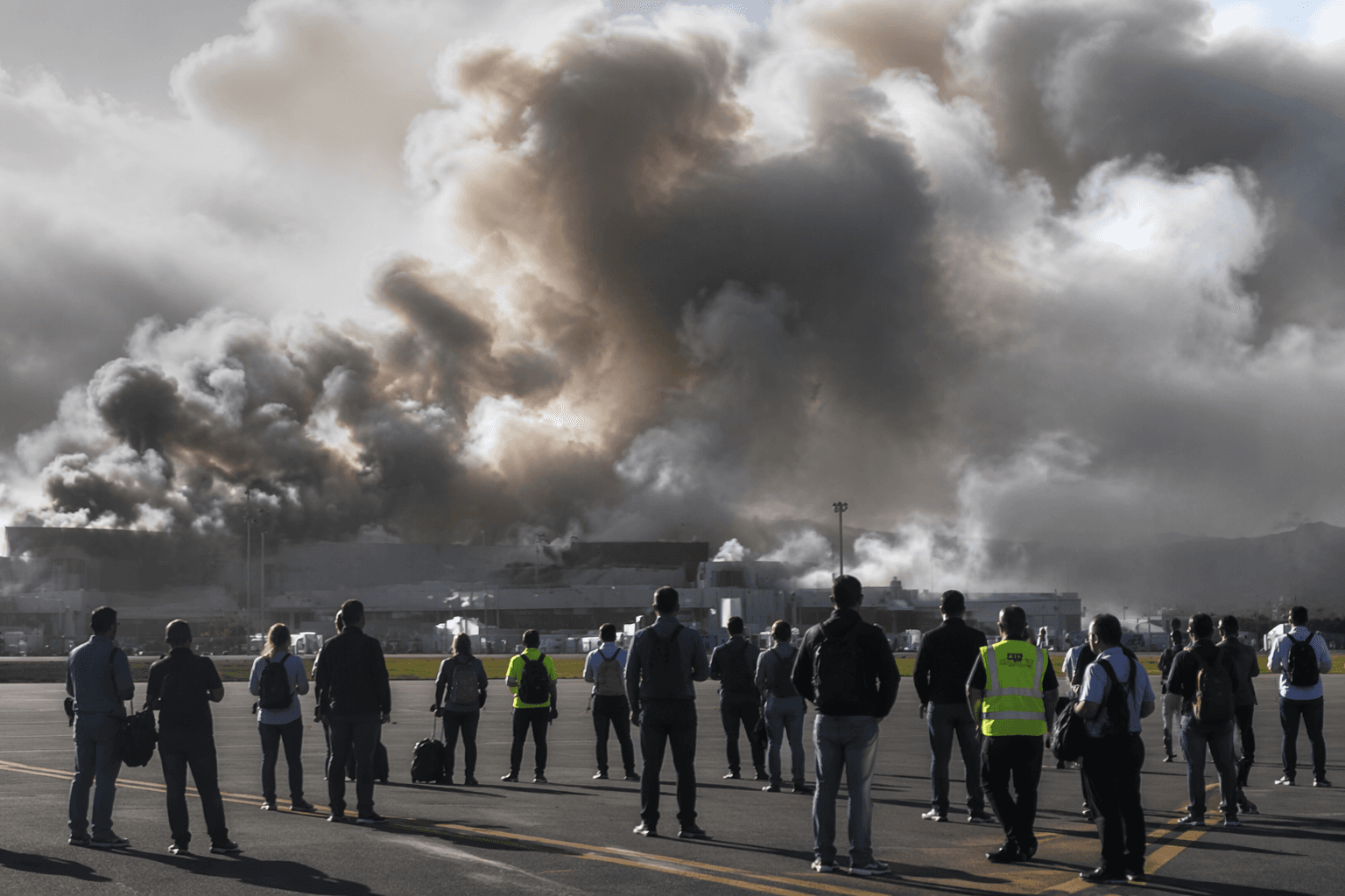 Fire at Wellington Airport forces evacuations and flight diversions