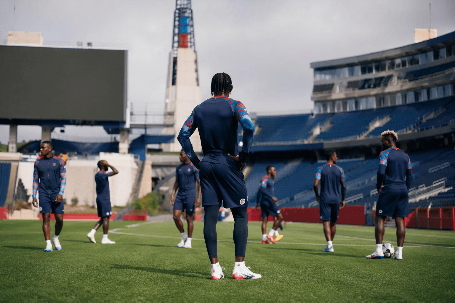 Haití reconoce la cancha en Boston antes de su debut mundialista frente a Escocia