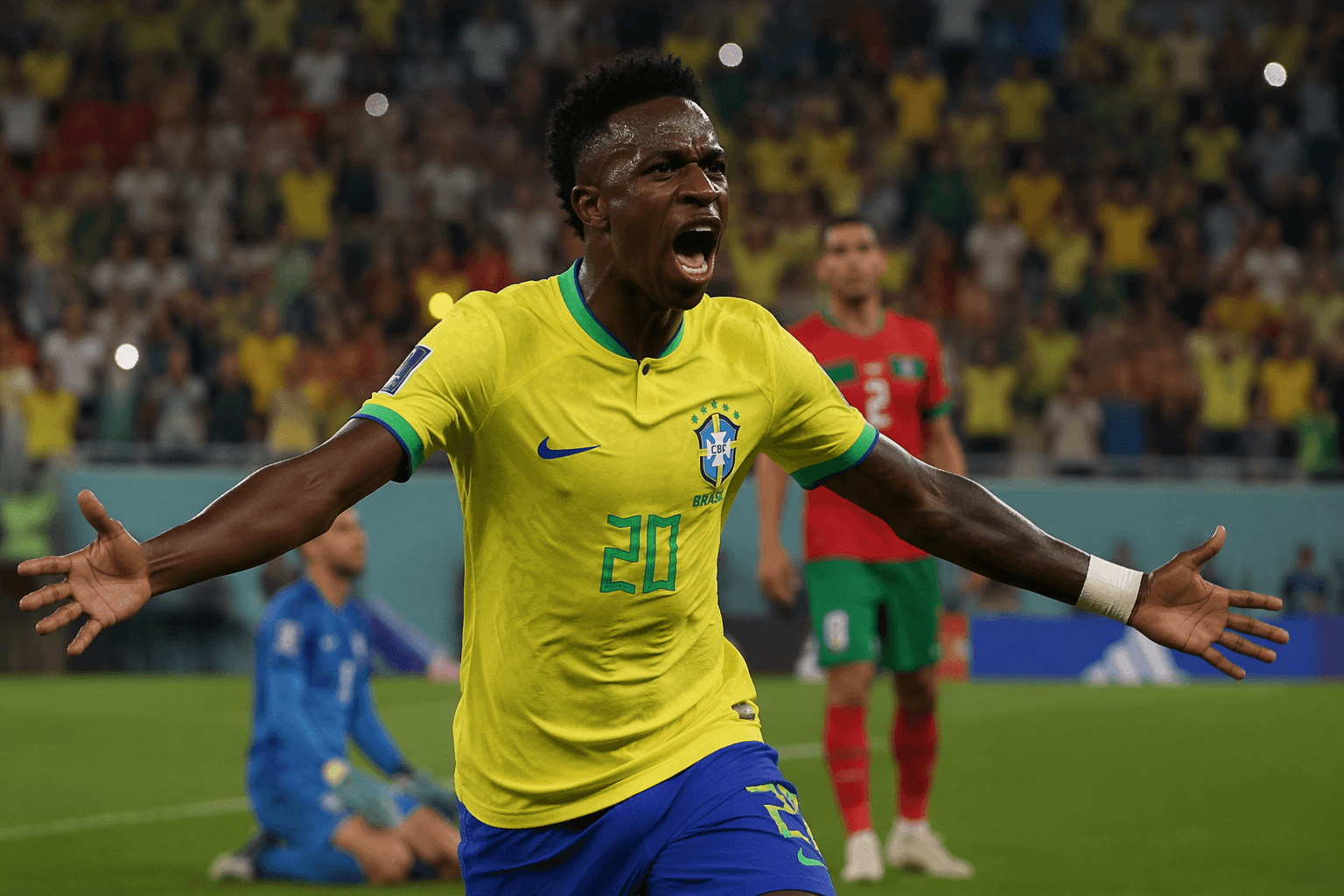 Vinicius Jr rescues Brazil in World Cup opener draw with Morocco