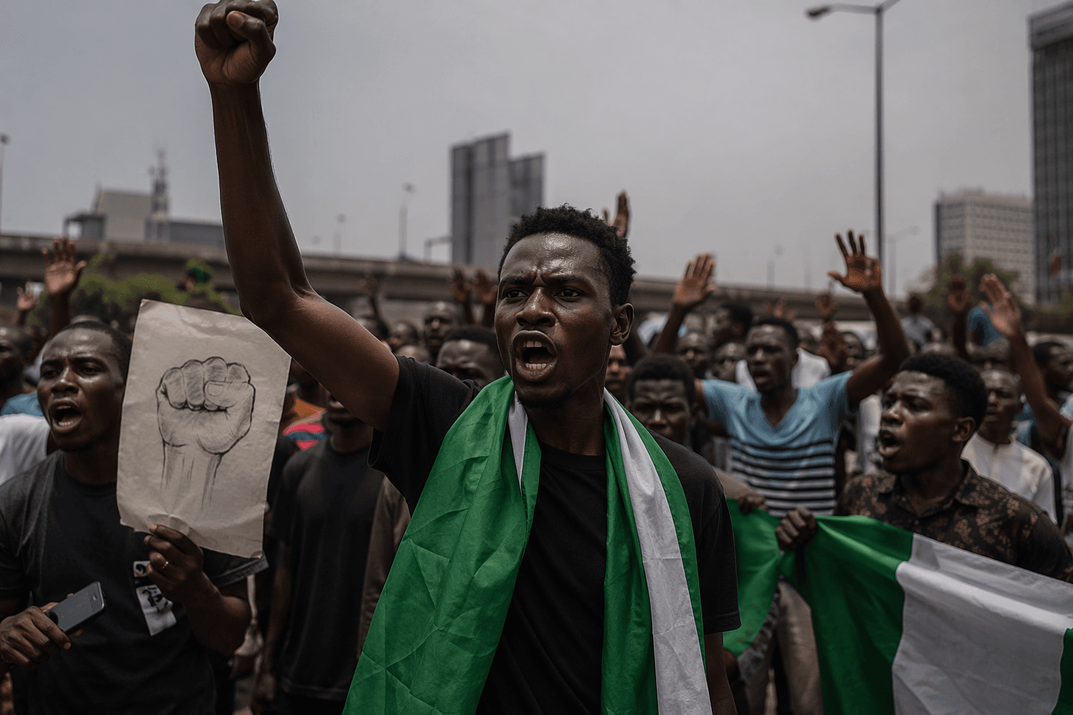 Democracy Day protests in Lagos target Nigeria’s economic hardship