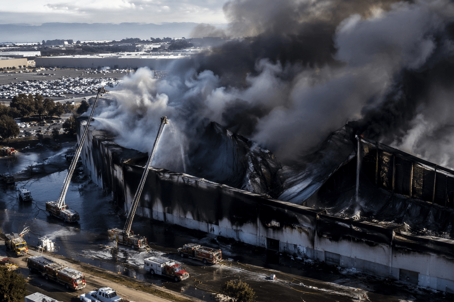 Massive Tracy warehouse fire disrupts medical supply chain after system failures