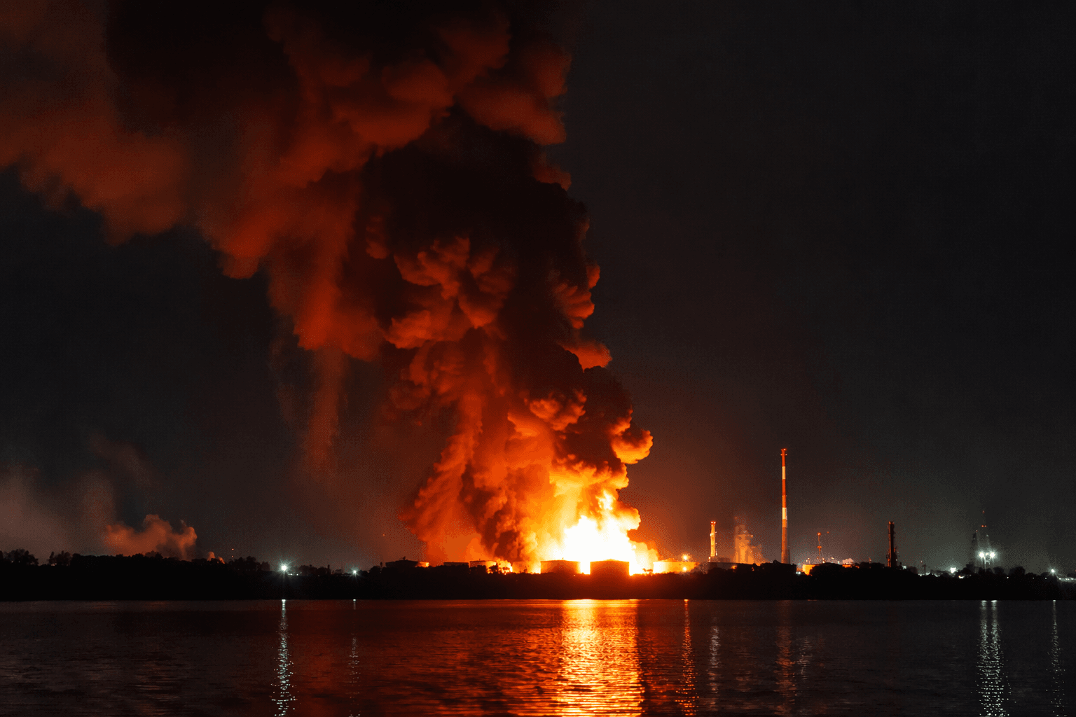 Ukraine says strike hits Russian oil facility near Volgograd, sparks fire