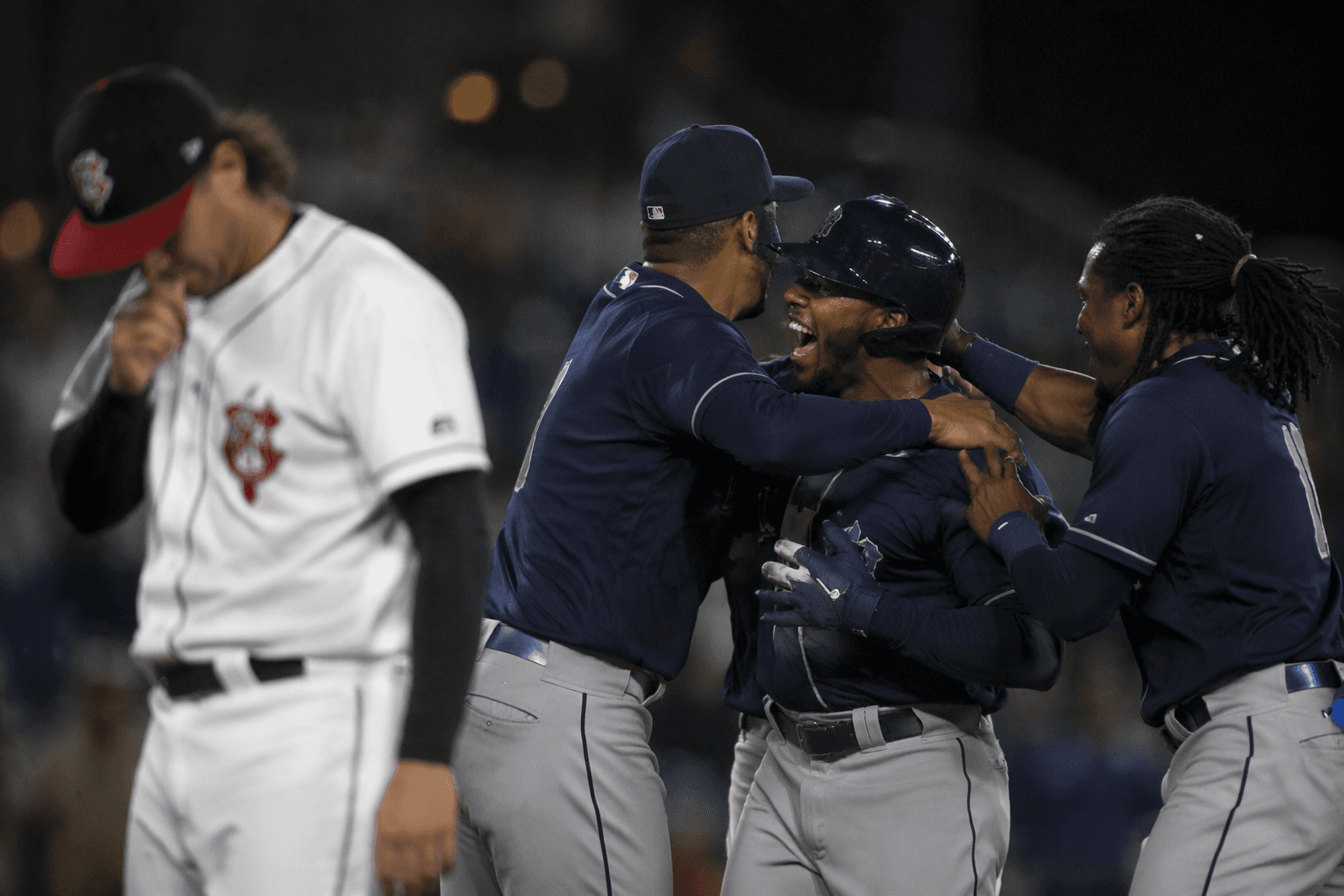Indians waste late lead, fall to Columbus in 10 innings