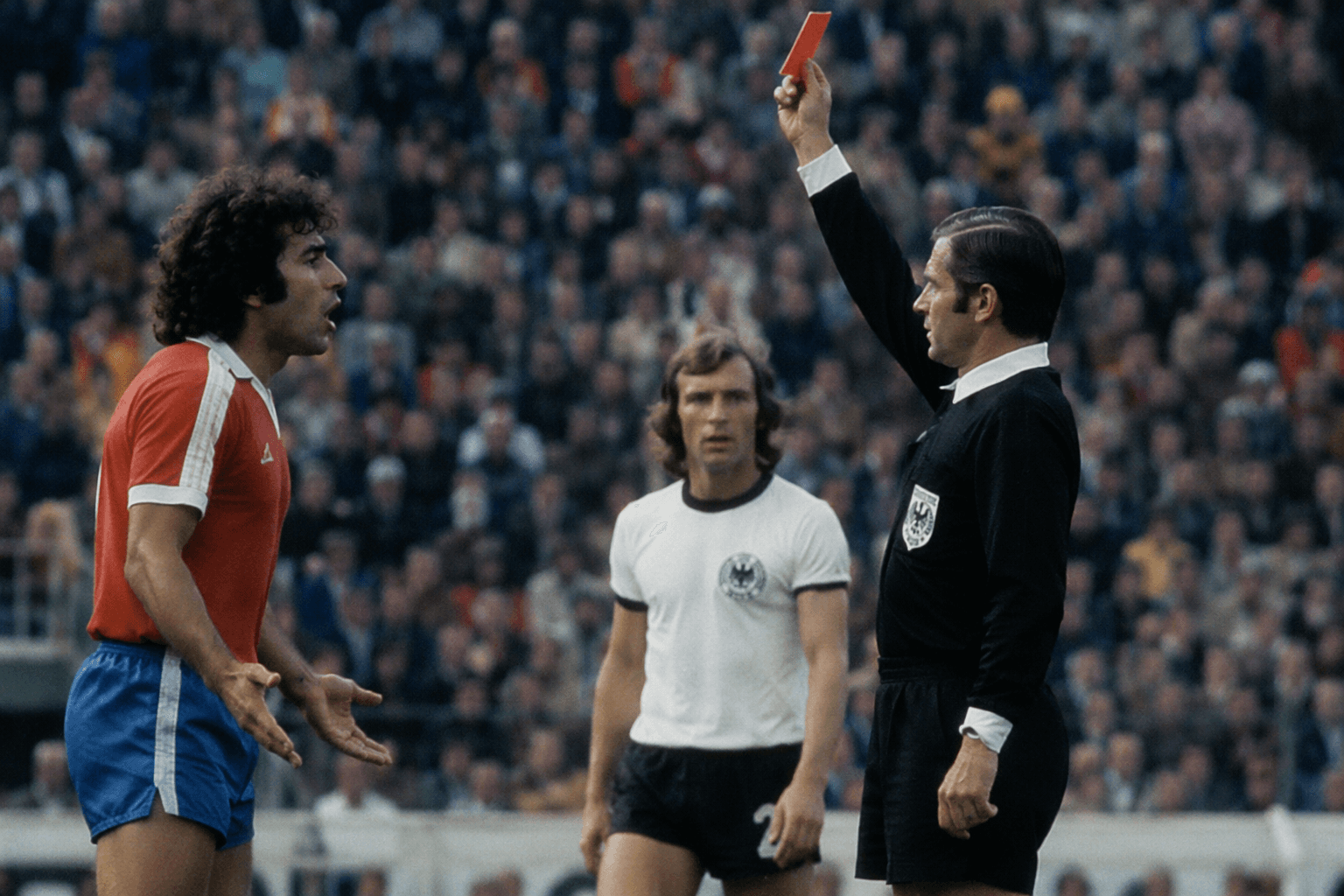 Carlos Caszely became the first player sent off in a World Cup