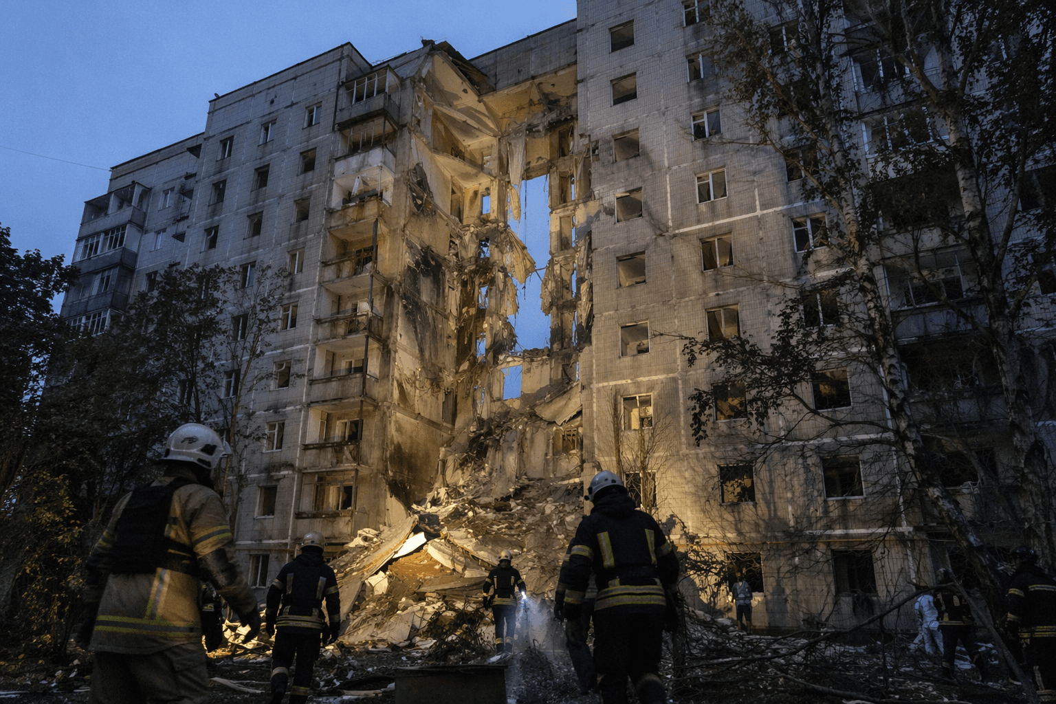 Ukrainian drone strike on Russian apartment block kills one in Oryol