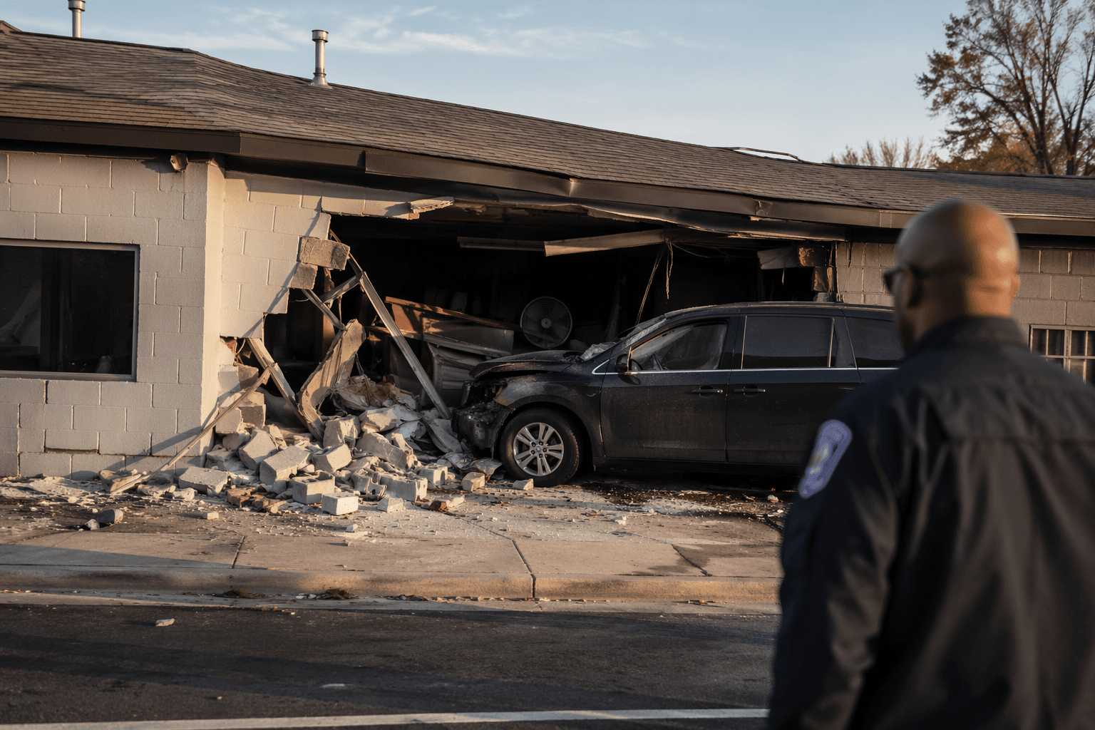 Vehicle hits Sheriff Road building, causes structural damage in Prince George’s County