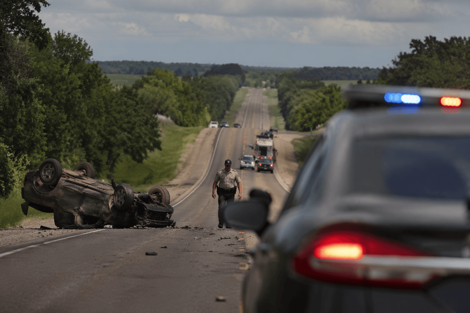 Frazee woman dies in rollover crash near Vergas on County Highway 60