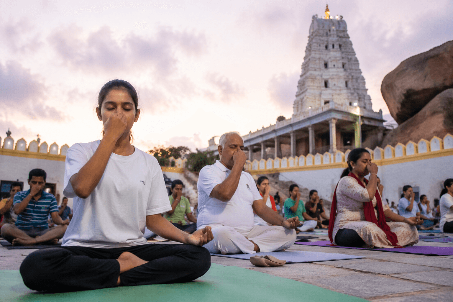 Chittoor temple yoga event promotes daily wellness before International Yoga Day