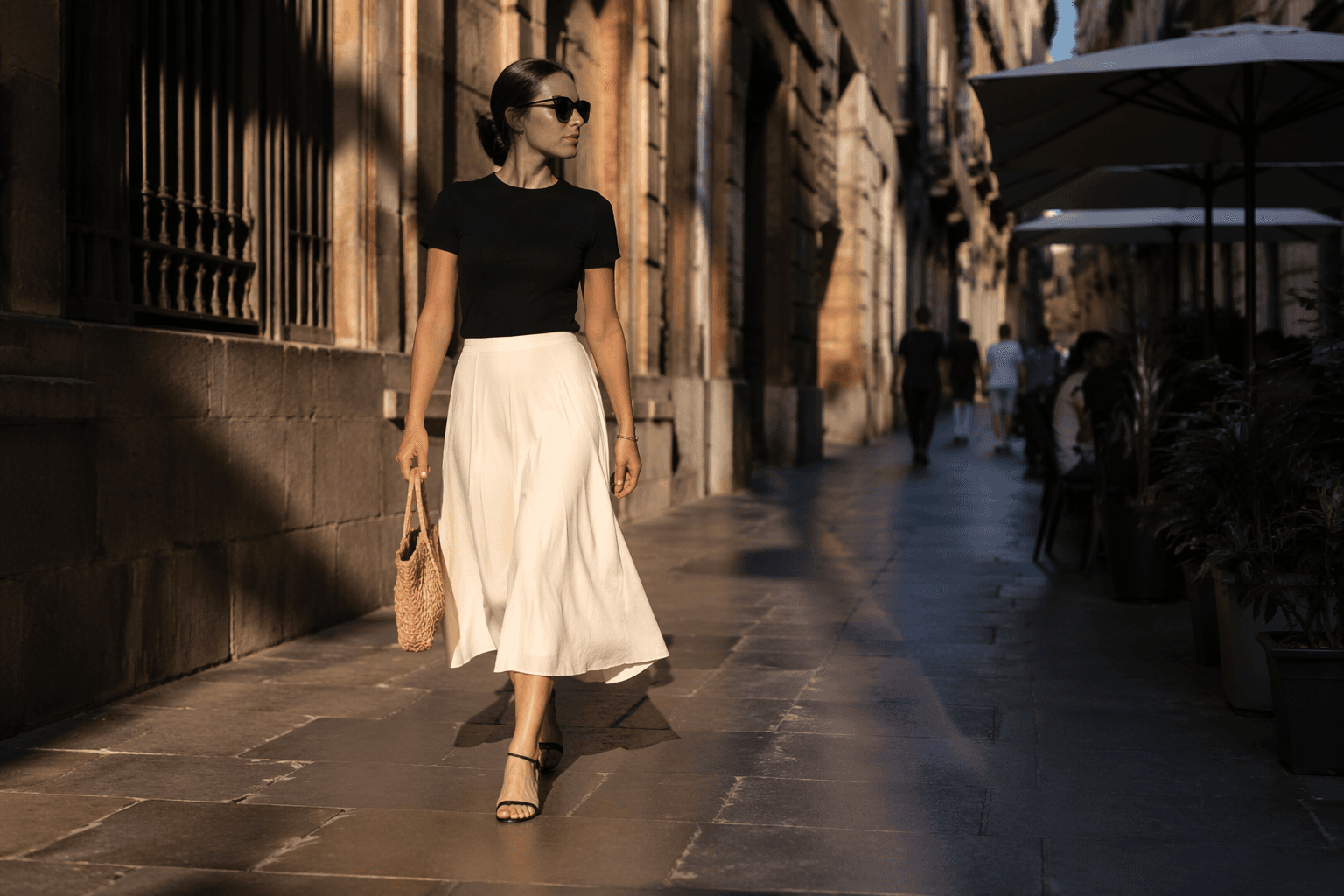 Petite midi skirts that hit the right point on shorter legs