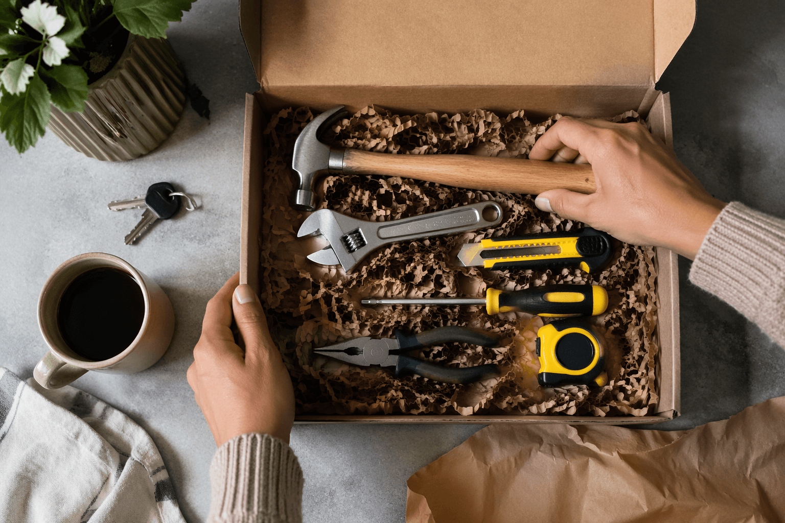 The best housewarming gift, a practical starter tool kit