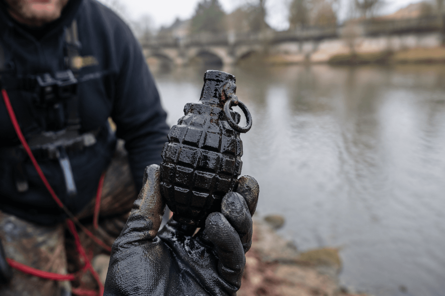 Magnet fisher pulls grenade from River Avon, sparking police response