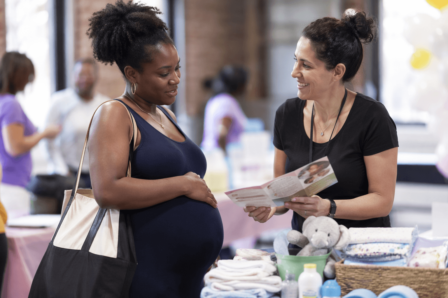 Asheville community baby shower connects expecting parents to local services
