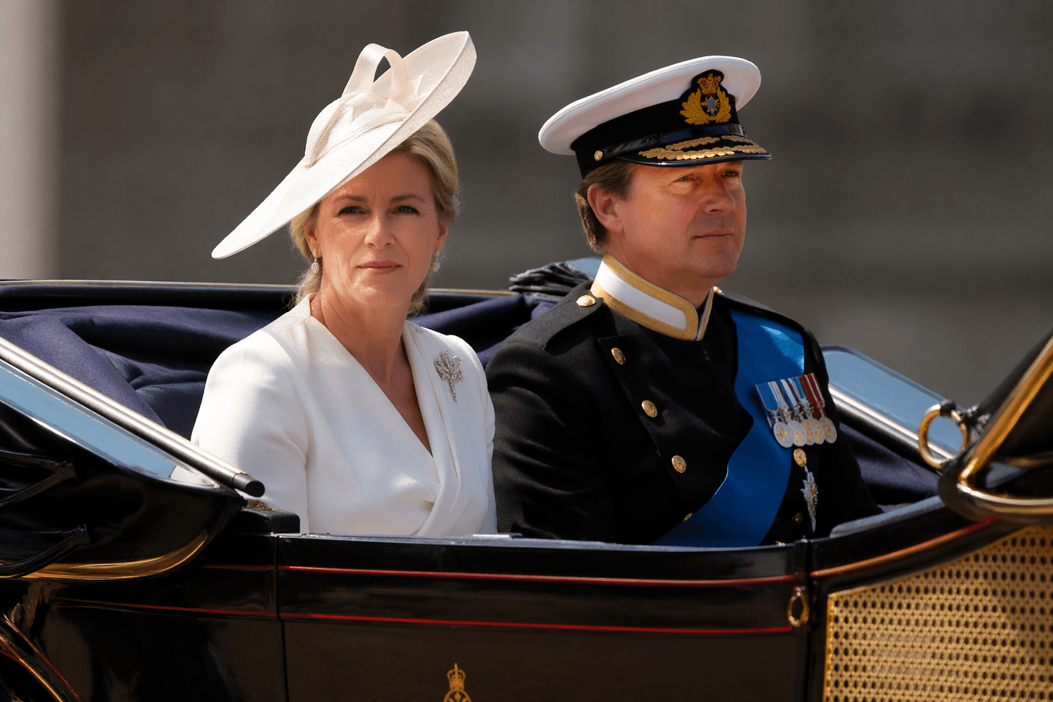 Duchess Sophie channels old-money polish in white Roland Mouret at Trooping the Colour