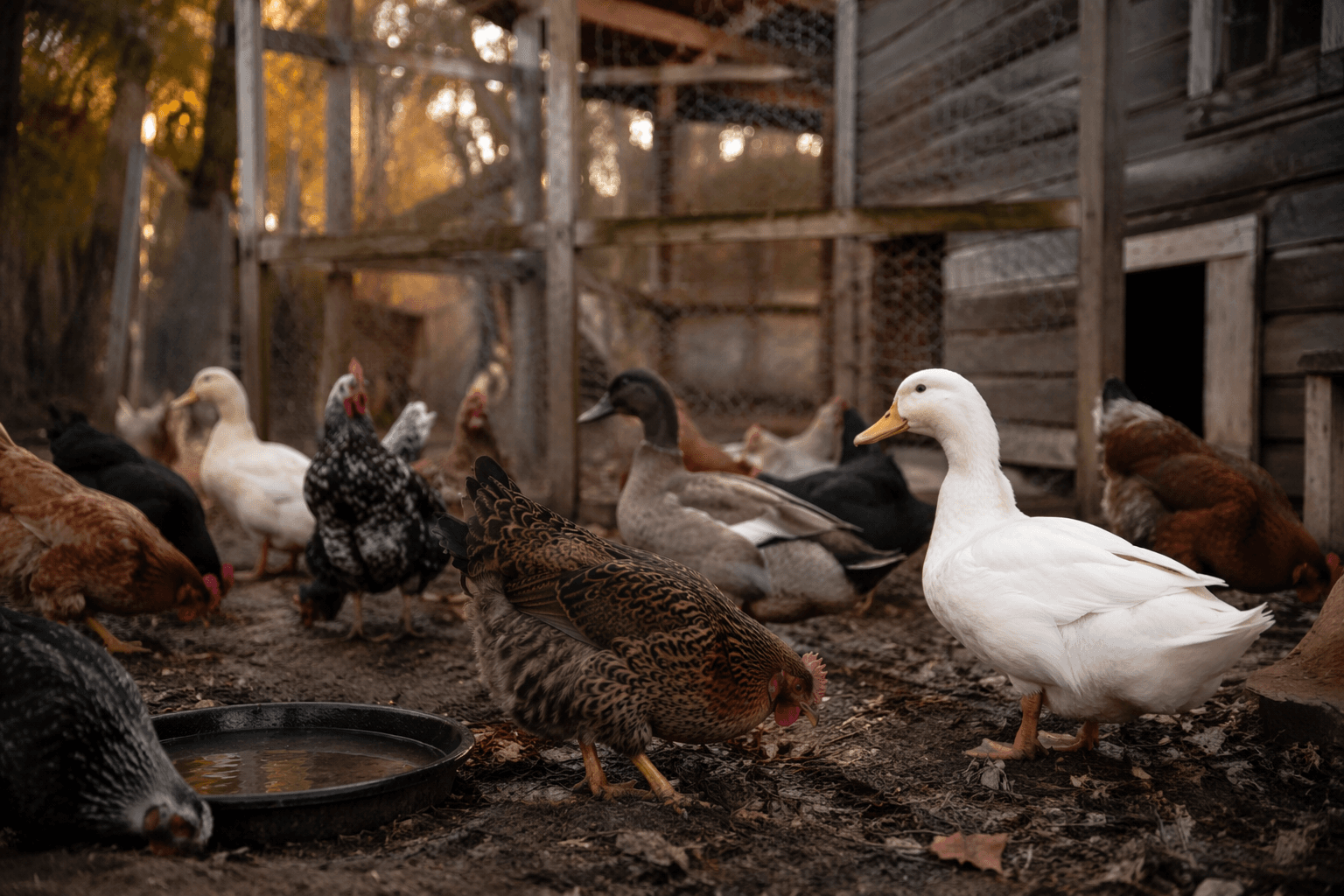 Can ducks and chickens live together peacefully in a mixed flock?