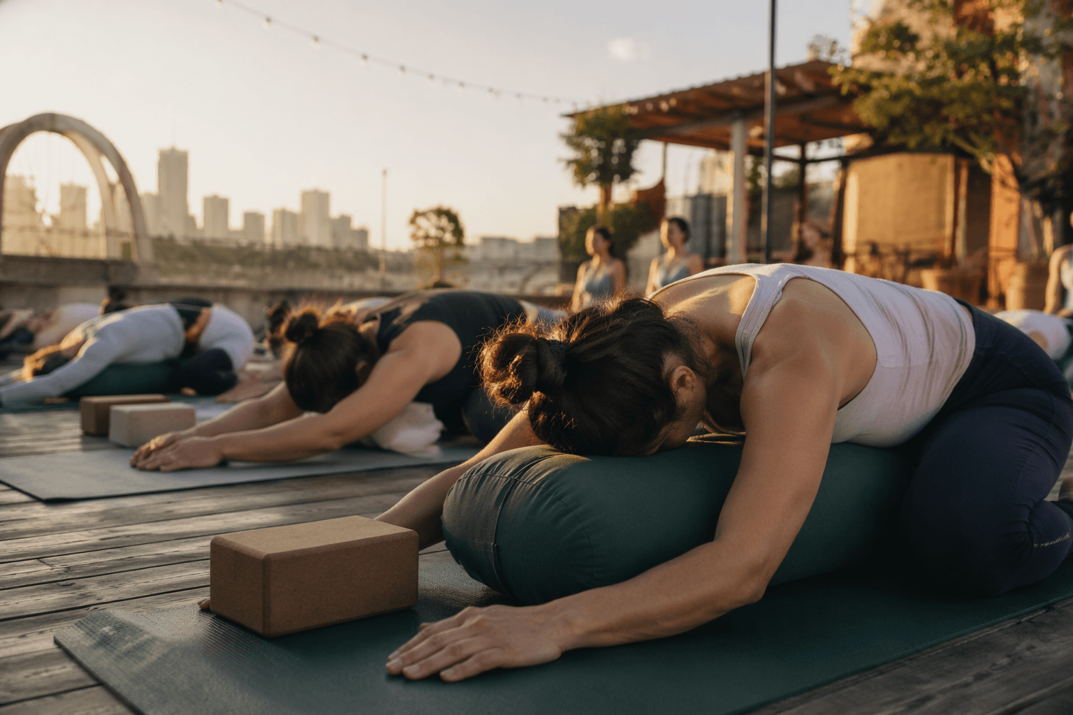 Yoga props improve alignment, comfort and safe progress