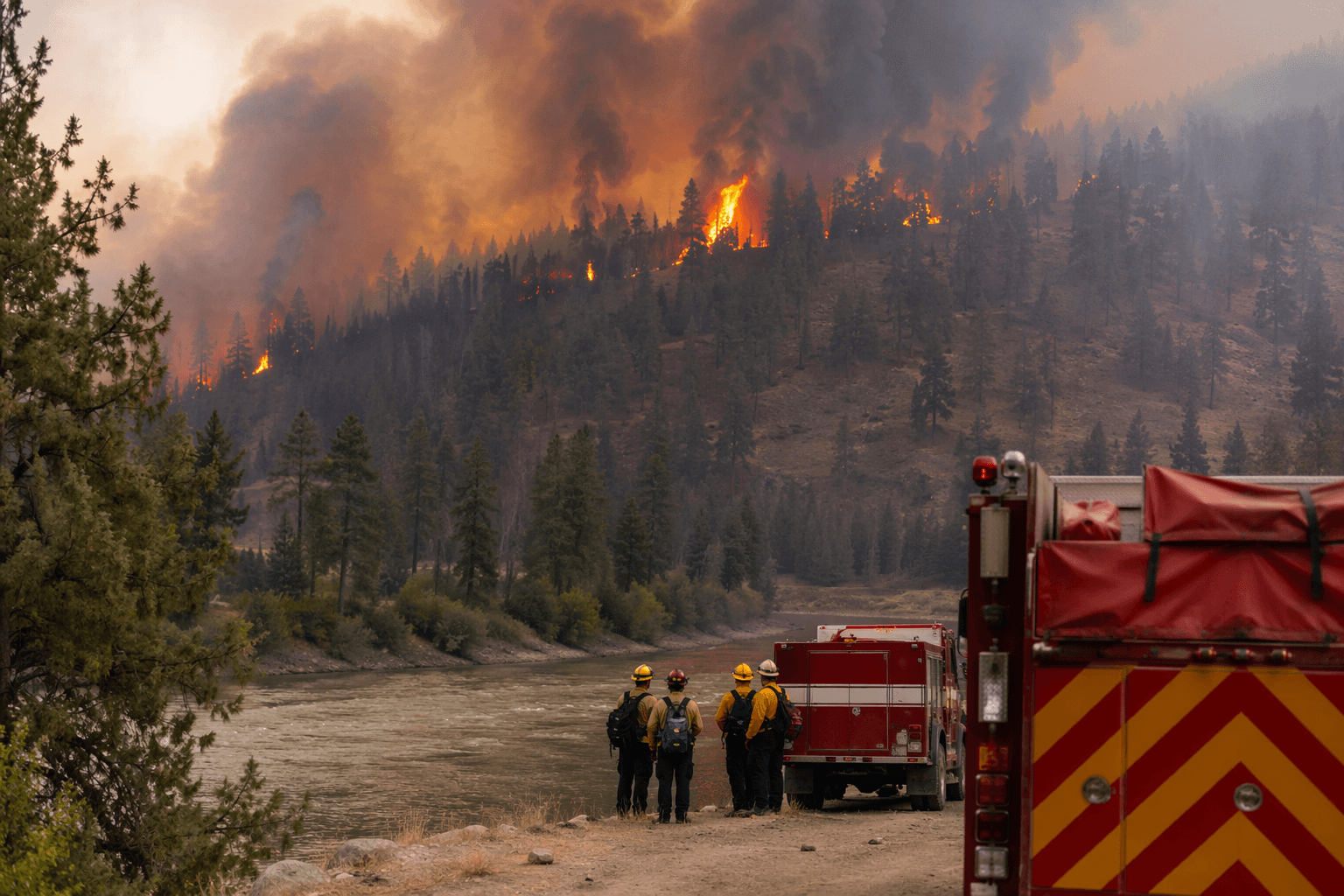 Kootenai County crews help battle fast-growing Upriver Fire near Spokane