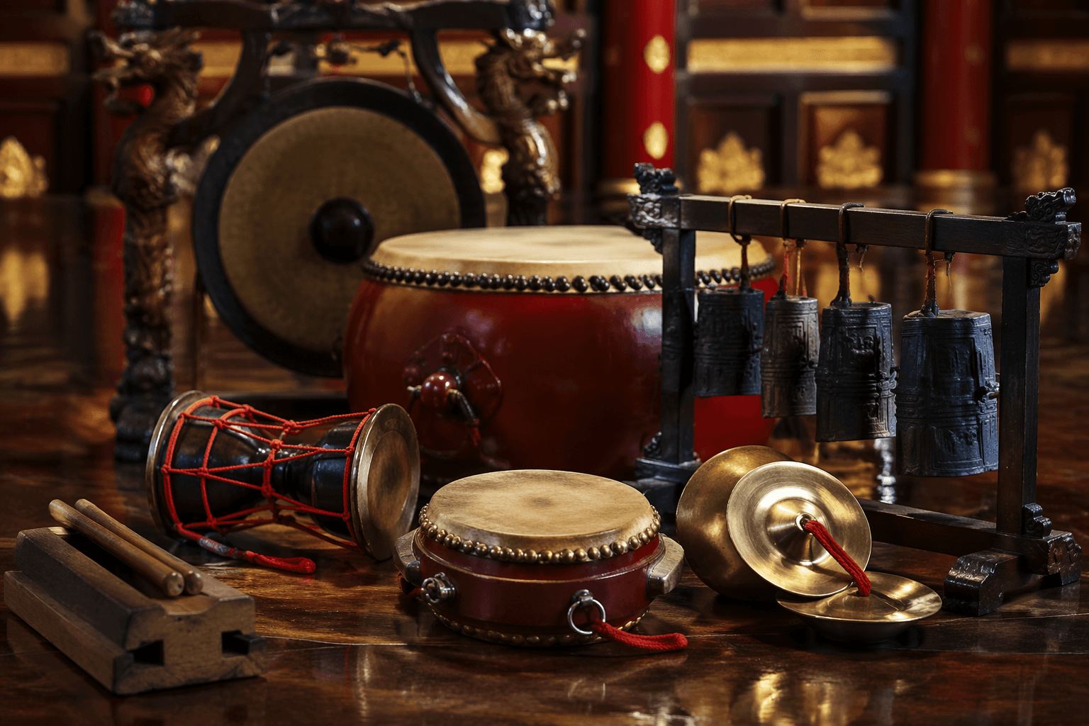 China Post honors traditional percussion instruments with new stamp set